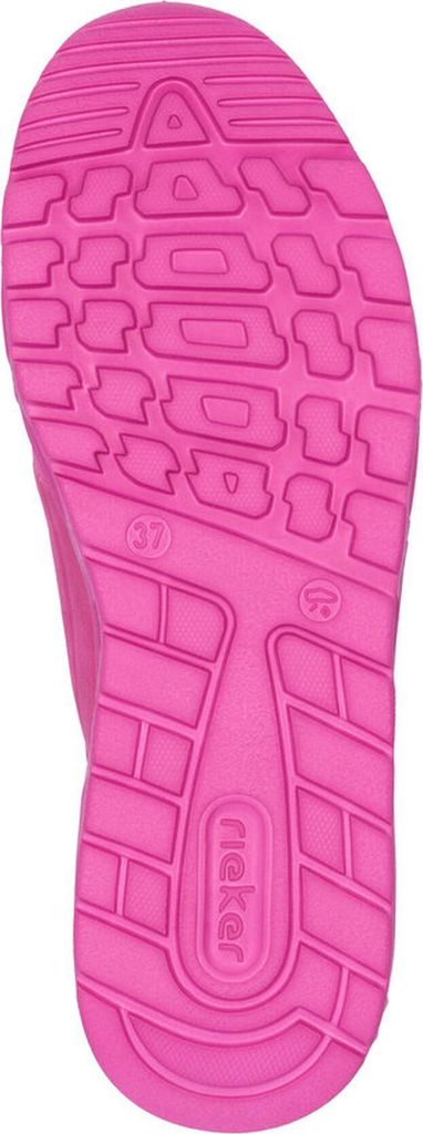 Rieker Damen Schnürschuh Einlegesohle Keilabsatz modern Schnürschuh leicht N5202, Größe:38 EU, Farbe:Rosa
