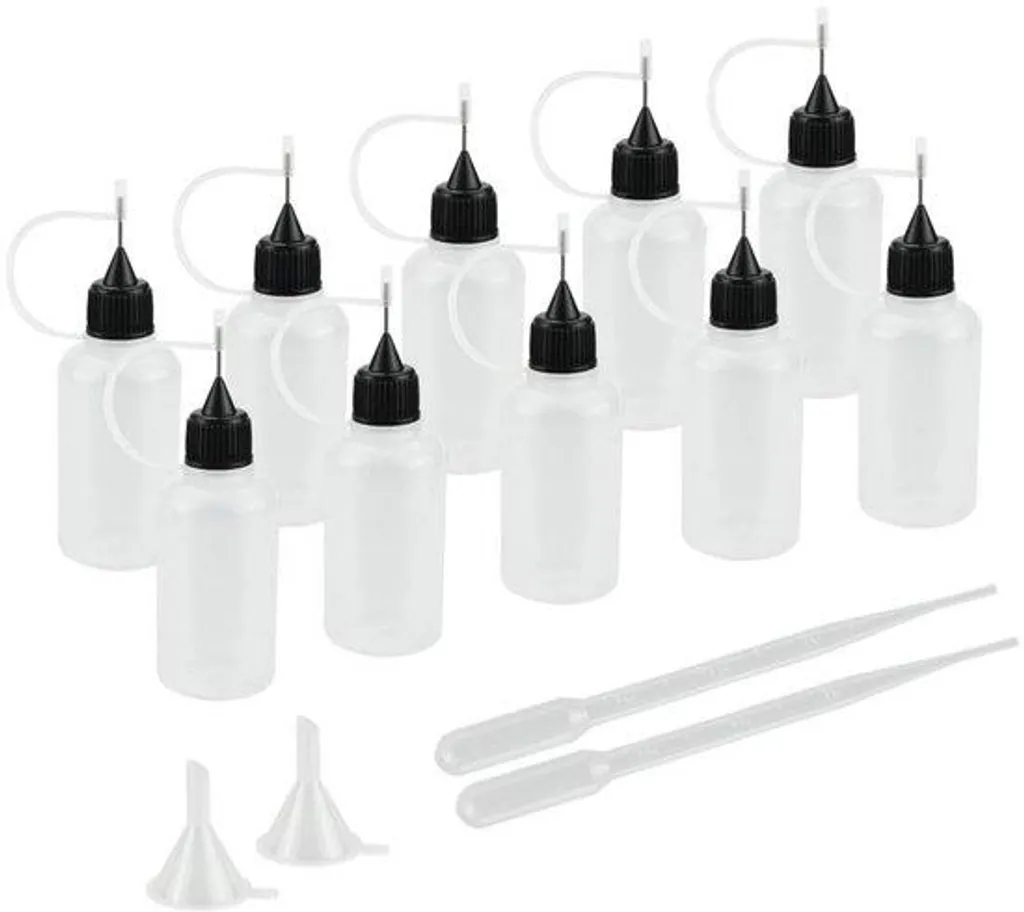 Applicateur de liquide de précision - Lot de 10 flacons souples gradués