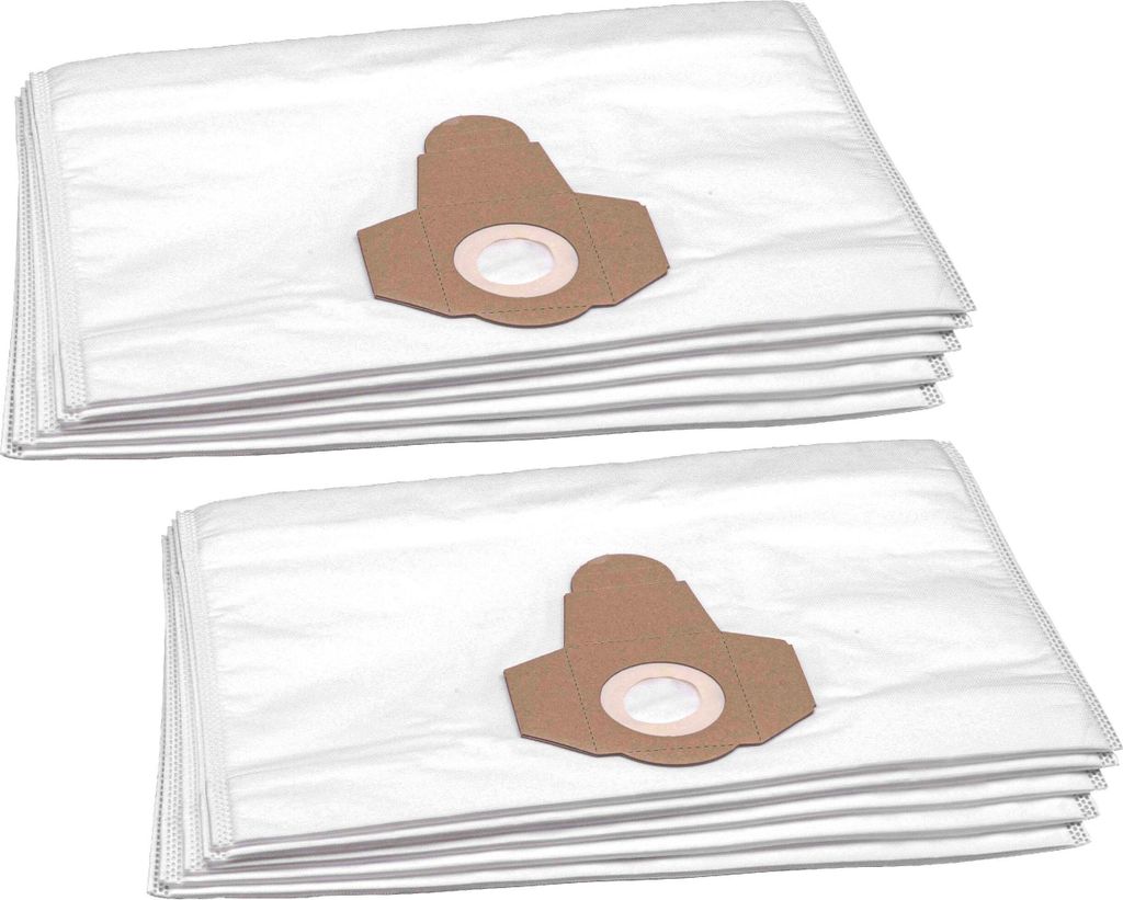 vhbw 10x Staubbeutel kompatibel mit Kärcher R 24.01, WD 3000 - 3999, SE 4002 / SE4002, SE 4001 / SE4001 Staubsauger - 45cm x 30cm Weiß