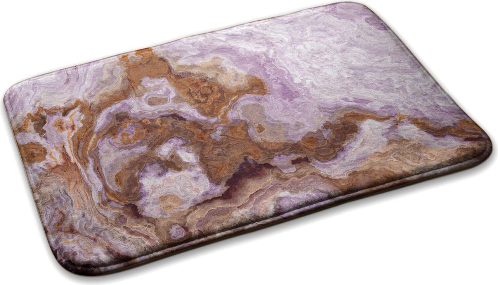 Teppich Teppich Wohnzimmer Schlafzimmer Modern - 75 cm x 45 cm - Abstraktes Steinmuster