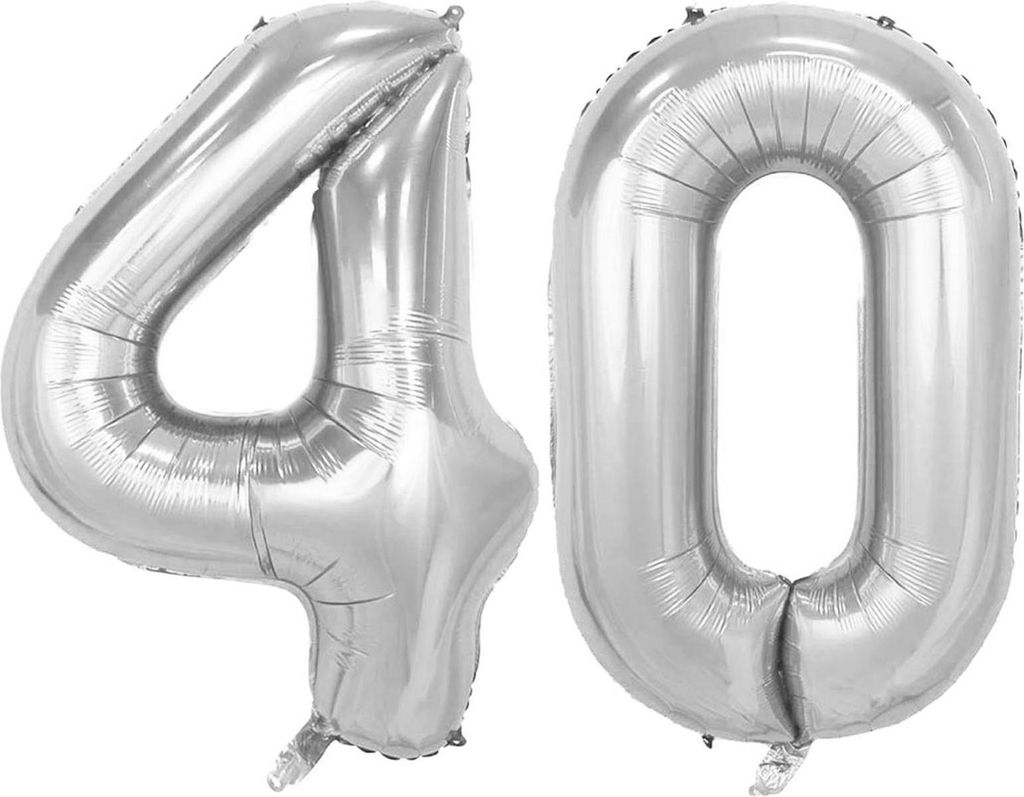Set -Folienballon - Silber/32inch - 4 + 0 Obrázok produktu 