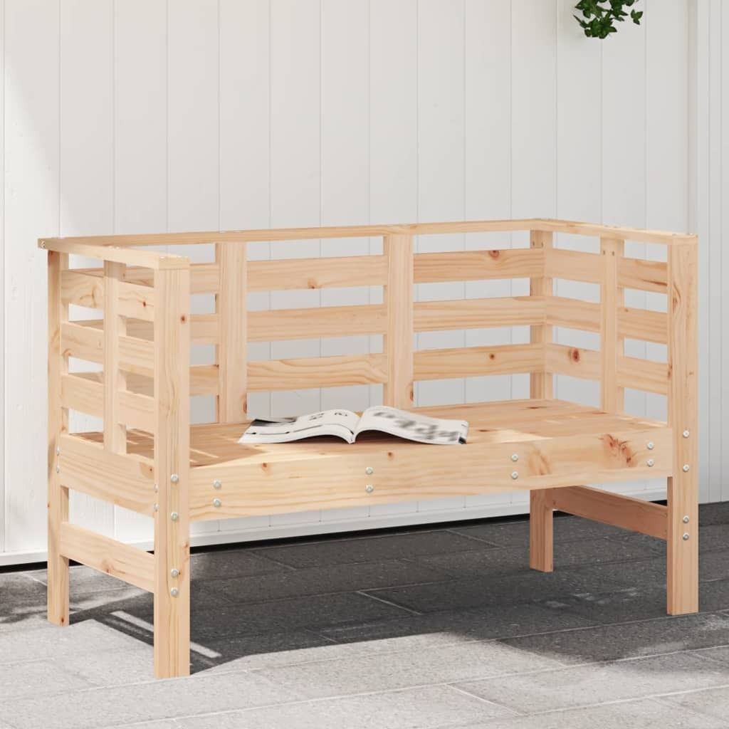 Gartenbank Parkbank 2-Sitzer 111,5x53x71 cm Massivholz Produktbild 