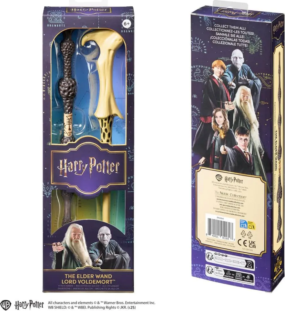 Coffret Duel de Baguettes Harry Potter : Sureau et Voldemort 30 cm