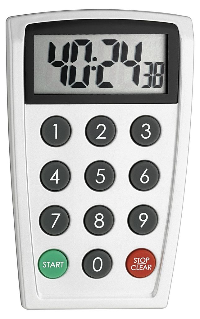 TFA-Dostmann 38.2026, Digitaler Küchentimer, Schwarz, Weiß, Produktbild 