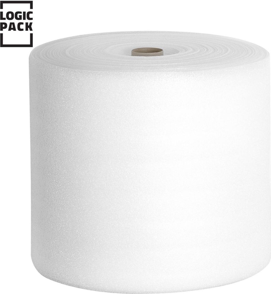 LOGIC PACK Rouleau Film à Bulles 100 M X 120 Cm – Papier Bulle Déménagement 2 Couches 50 Microns, Protection Premium Expédition