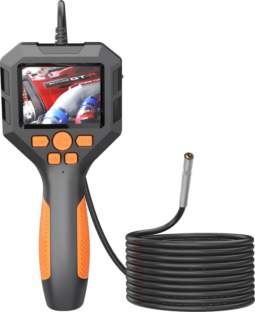 Endoscope industriel 1080P Borescope IP68 avec écran IPS 2,8 pouces