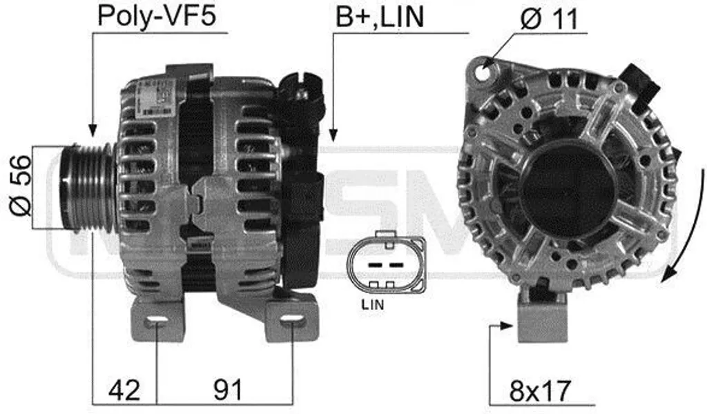 Alternateur neuf pour Volvo C30 C70 S40 V50 et Ford Kuga I - 14V 150A