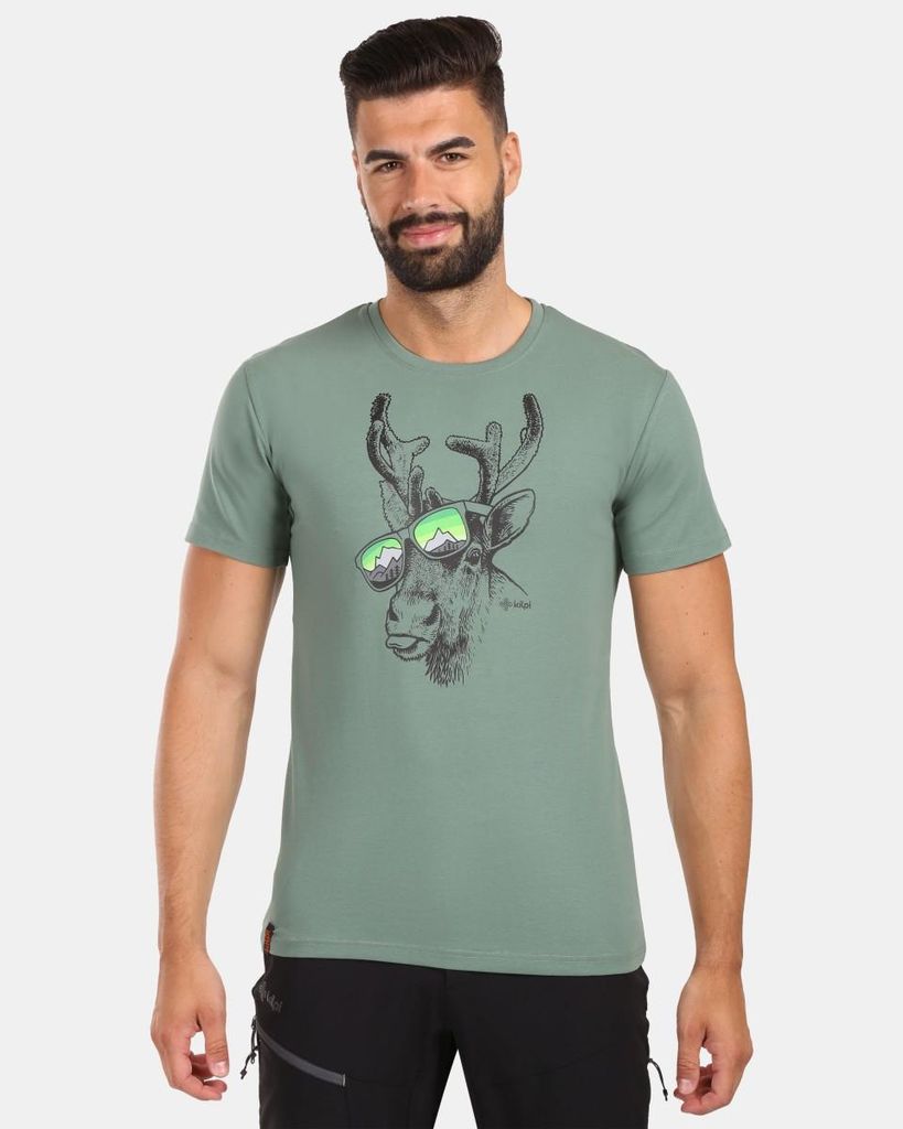 Herren-T-Shirt aus Baumwolle Kilpi DISCOVER-M, KHAKI, Größe S
