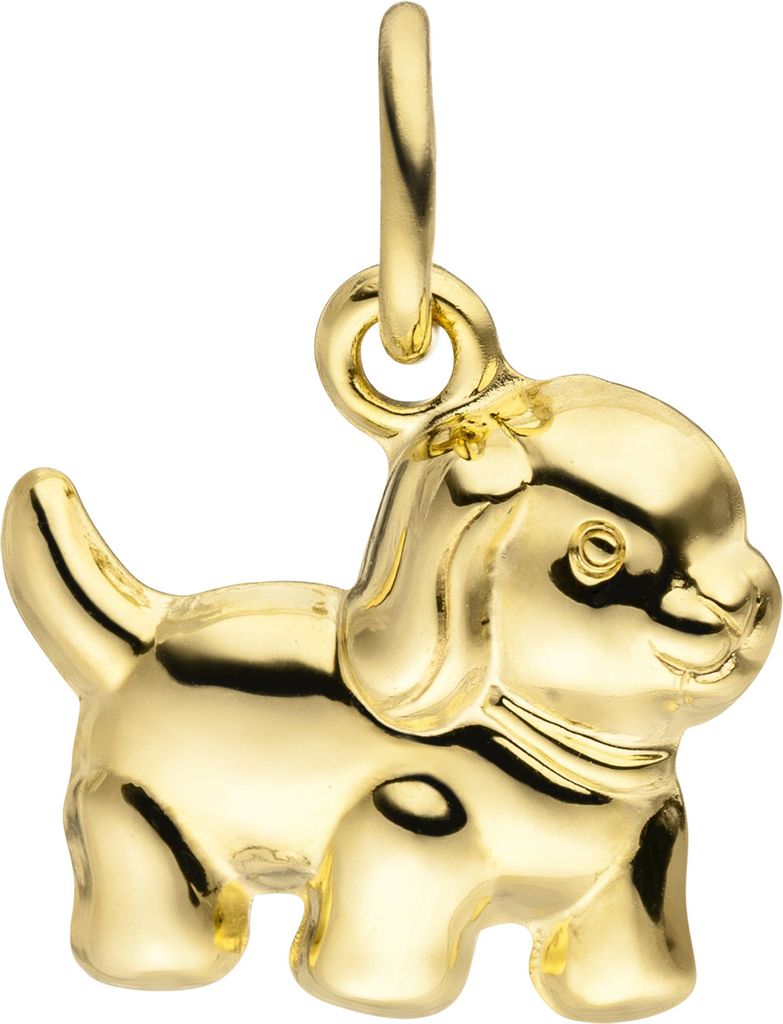 JOBO Anhänger Hund 333 Gold Gelbgold Goldanhänger Produktbild 
