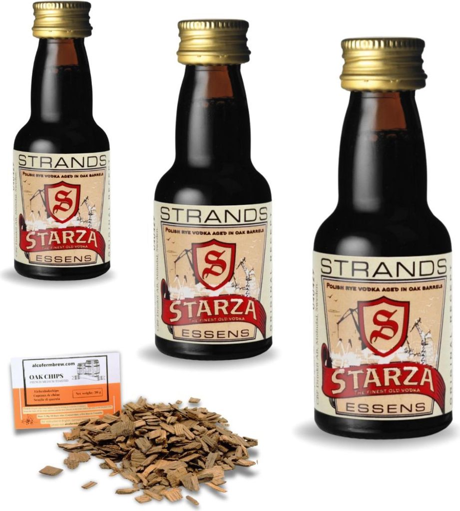 3 x Starza 18 Essenz 25ml Wodka-Essenz – Wodka-Aroma, Aromaessenz, Wodka-Extrakt