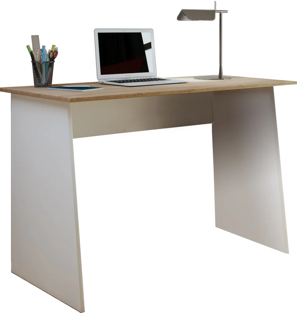 Offerta Scrivania Masola Bianco/Rovere 110x50 - Prezzo Top