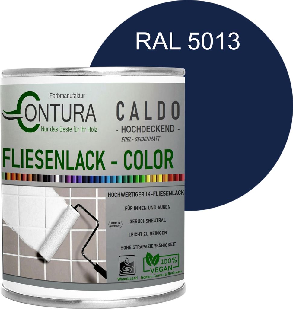Fliesenlack 750ml. Fliesenfarbe 20 Farben Lack Fliesen Wand Produktbild 