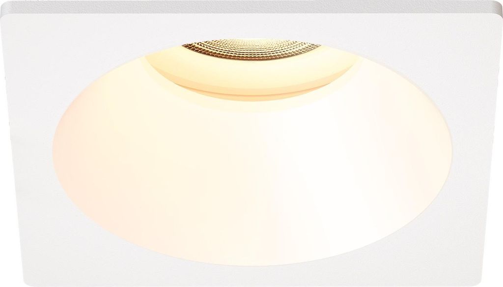 Ledvion - Einbaustrahler led Spot weißes Quadrat, 81 x 81 mm, dimmbar, neigbar, trimlos, 3W, GU10 -Spot, 2700.000, 345 Lumen, Aluminium, IP20, mod...