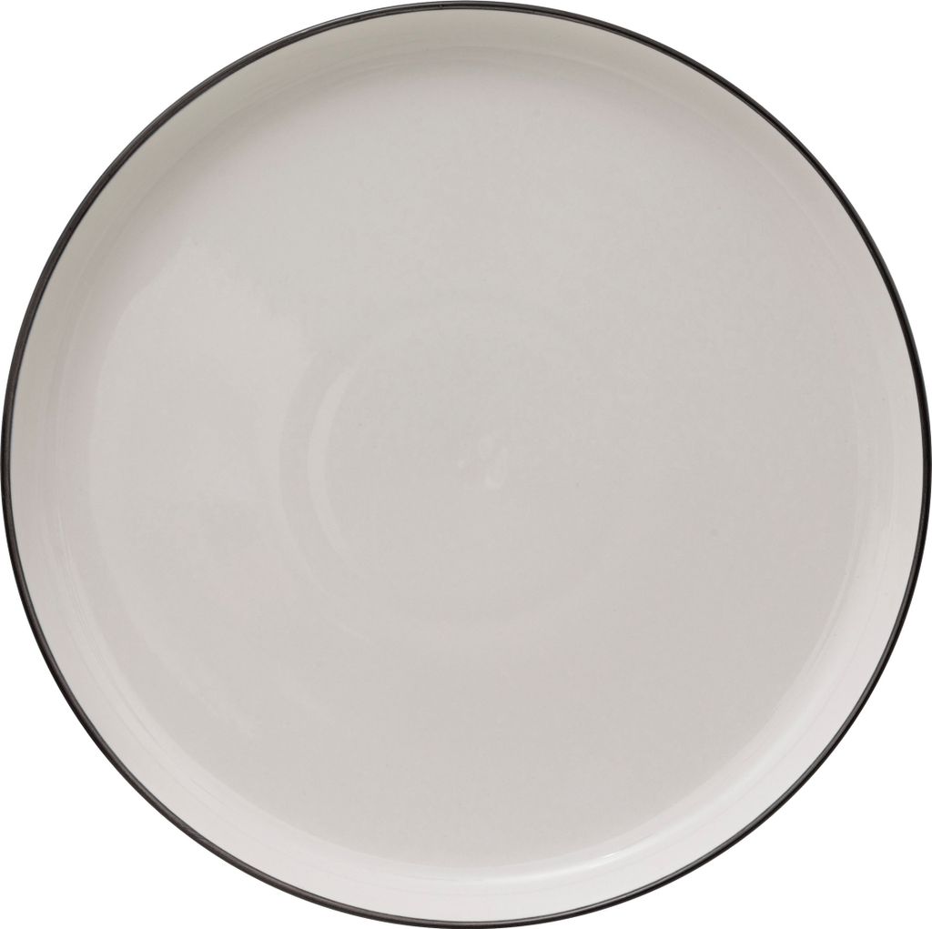 Set von 6 flachen tellern "alix" aus weißem porzellan d27cm - SG Secret de Gourmet