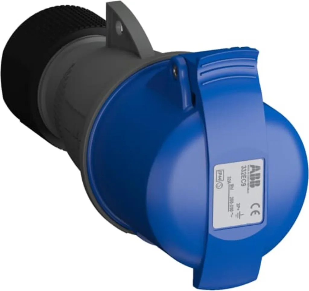 Connettore Maschio Amphenol CEE 32A 4P 9h 200/250V | Standard IEC 60309