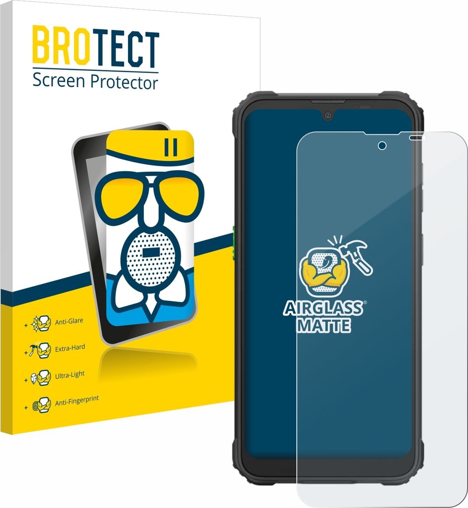 BROTECT Entspiegelungs Schutzglas für Blackview BV5300 Plus Schutzfolie Panzer Folie Glas Display Schutz matt