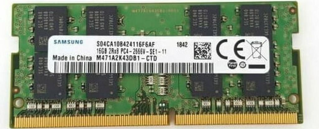 Samsung M471A2K43DB1-CTD, 16 GB, 2 x 8 GB, DDR4, 2666 MHz, Obrázek produktu 