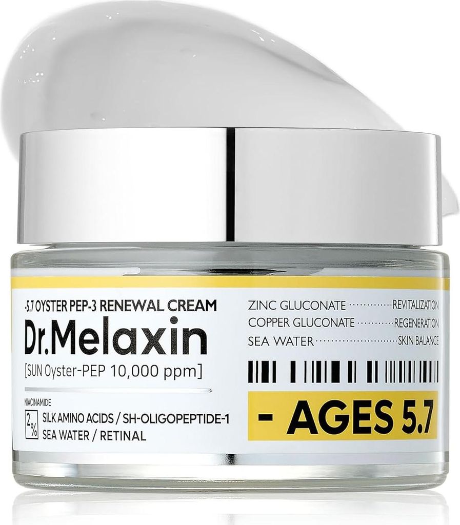 Dr.Melaxin Oyster Peptide Cream 50 ml – Verjüngende Creme mit Oyster Peptiden, Retinal & Niacinamide für Falten & Hautelastizität