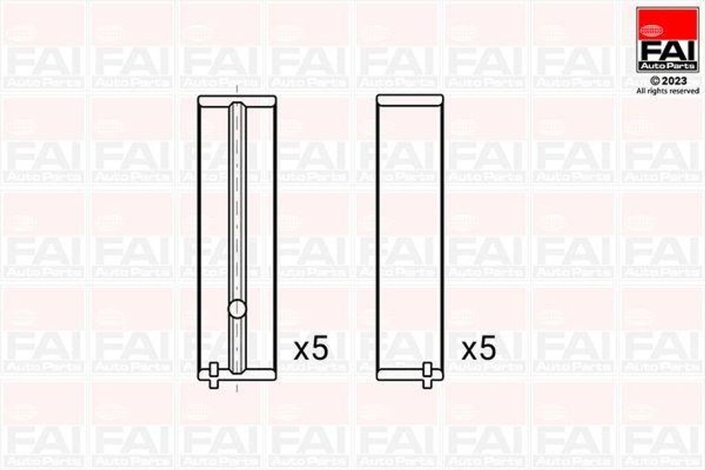 FAI AutoParts Kurbelwellenlager Hauptlager BM1150-STD für LAND ROVER Range Rover Evoque (L538) 1,99mm 59mm