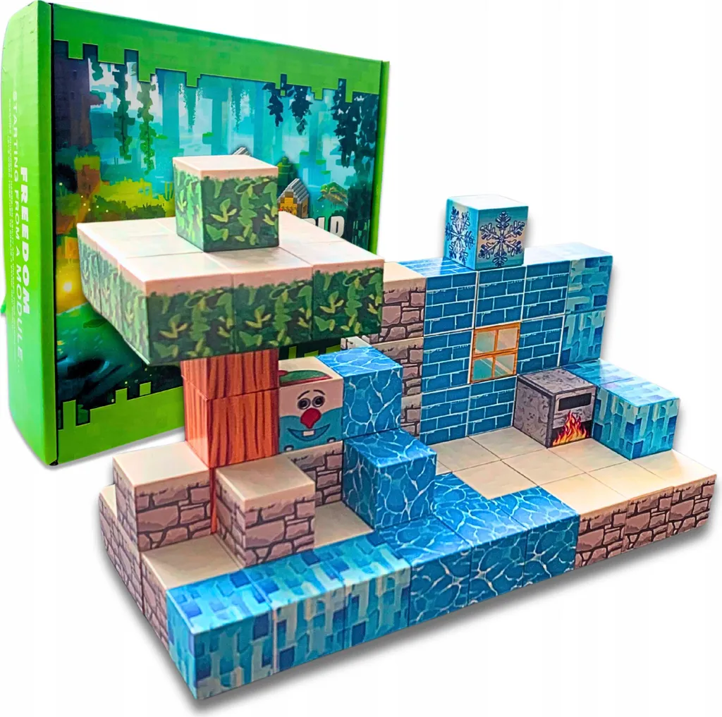 Mattoncini Magnetici 75 Pezzi con Omini | Gioco Creativo Educativo