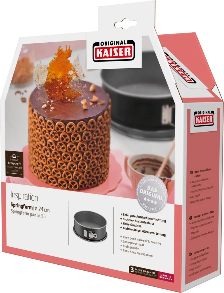 Teglia a molla KAISER Inspiration 8cm Ø26cm nero - 9