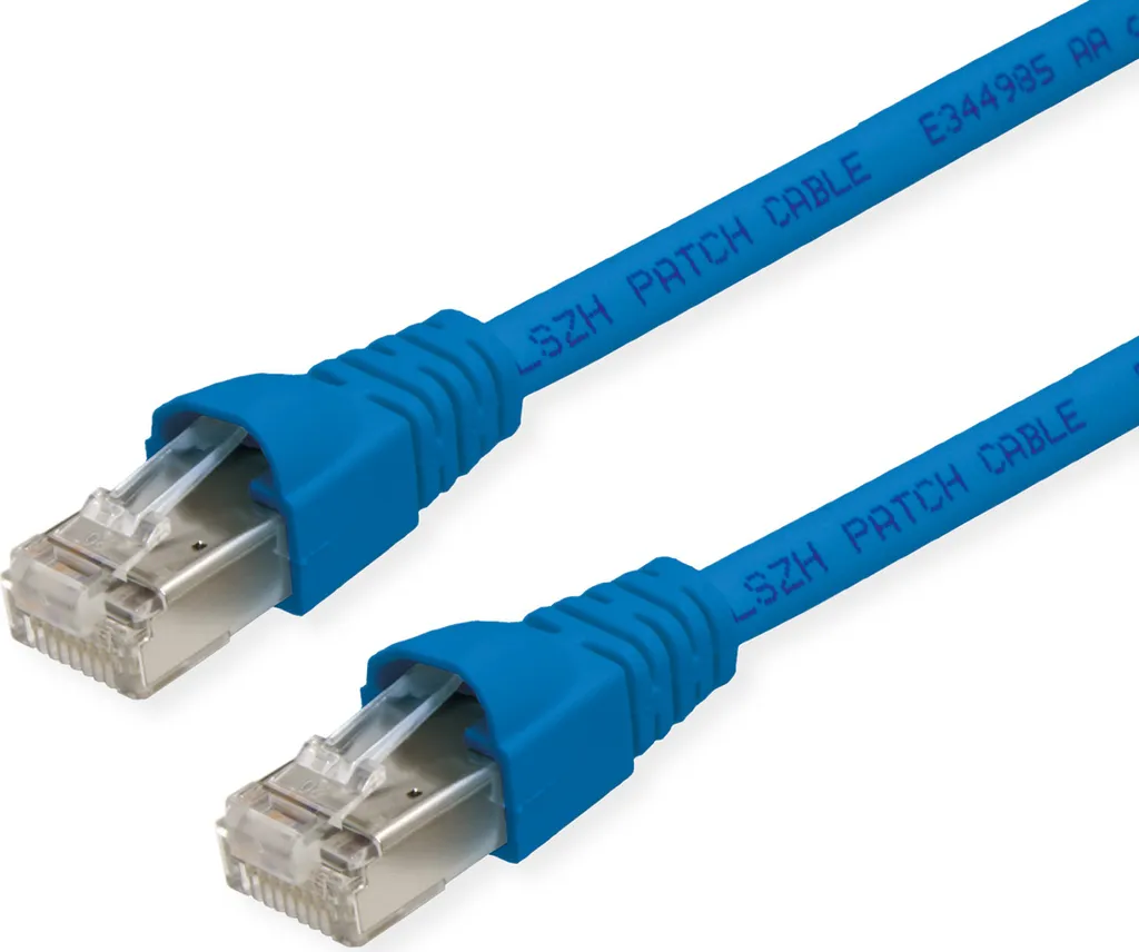 Cavo Rete Gaming Telegärtner Cat.6A 1m Blu S/FTP - Zero Interferenze