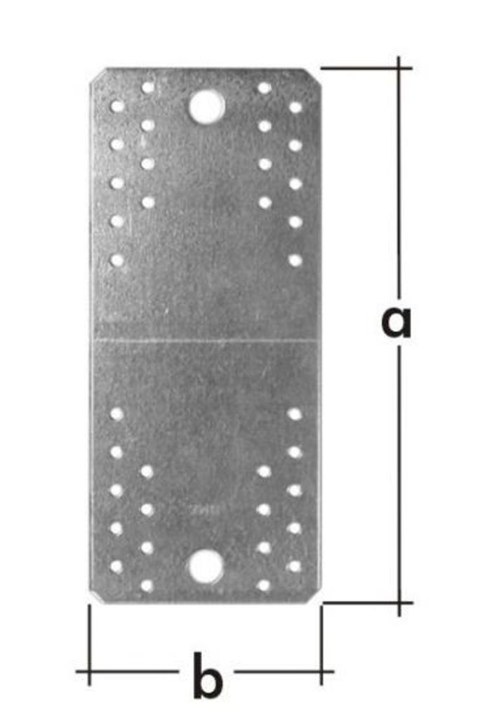 Piastra forata 180 x 65 x 2,50 mm Connettore piatto Immagine del prodotto 