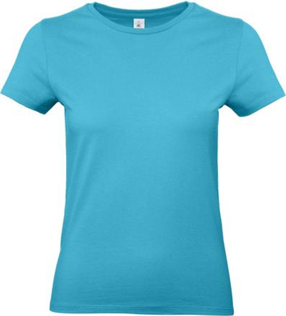 Damen-T-Shirt, Kurzarm - B&C #E190/W - swimming pool - Größe S