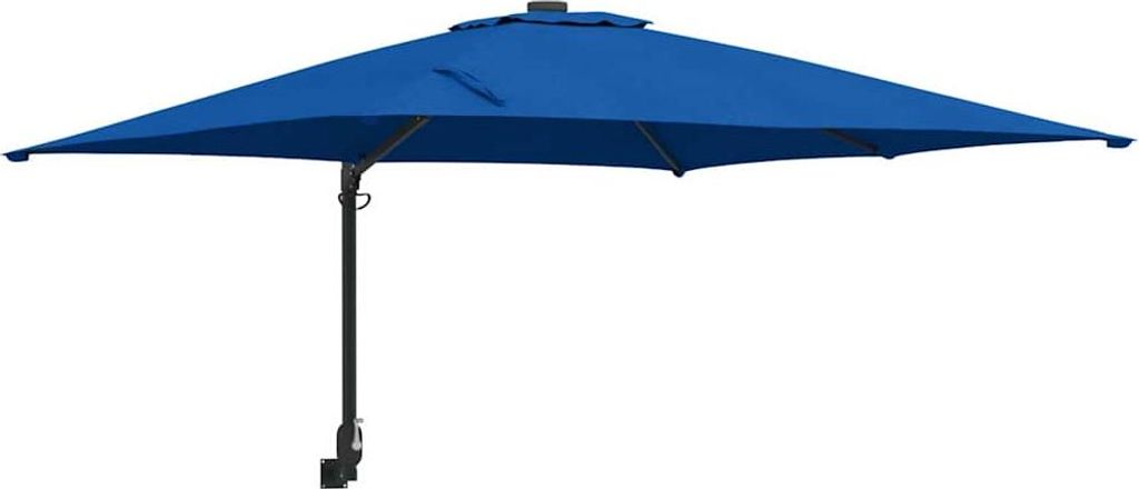 vidaXL Garten-Sonnenschirm Azurblau 248,5 x 247,5 x 160 cm Produktbild 