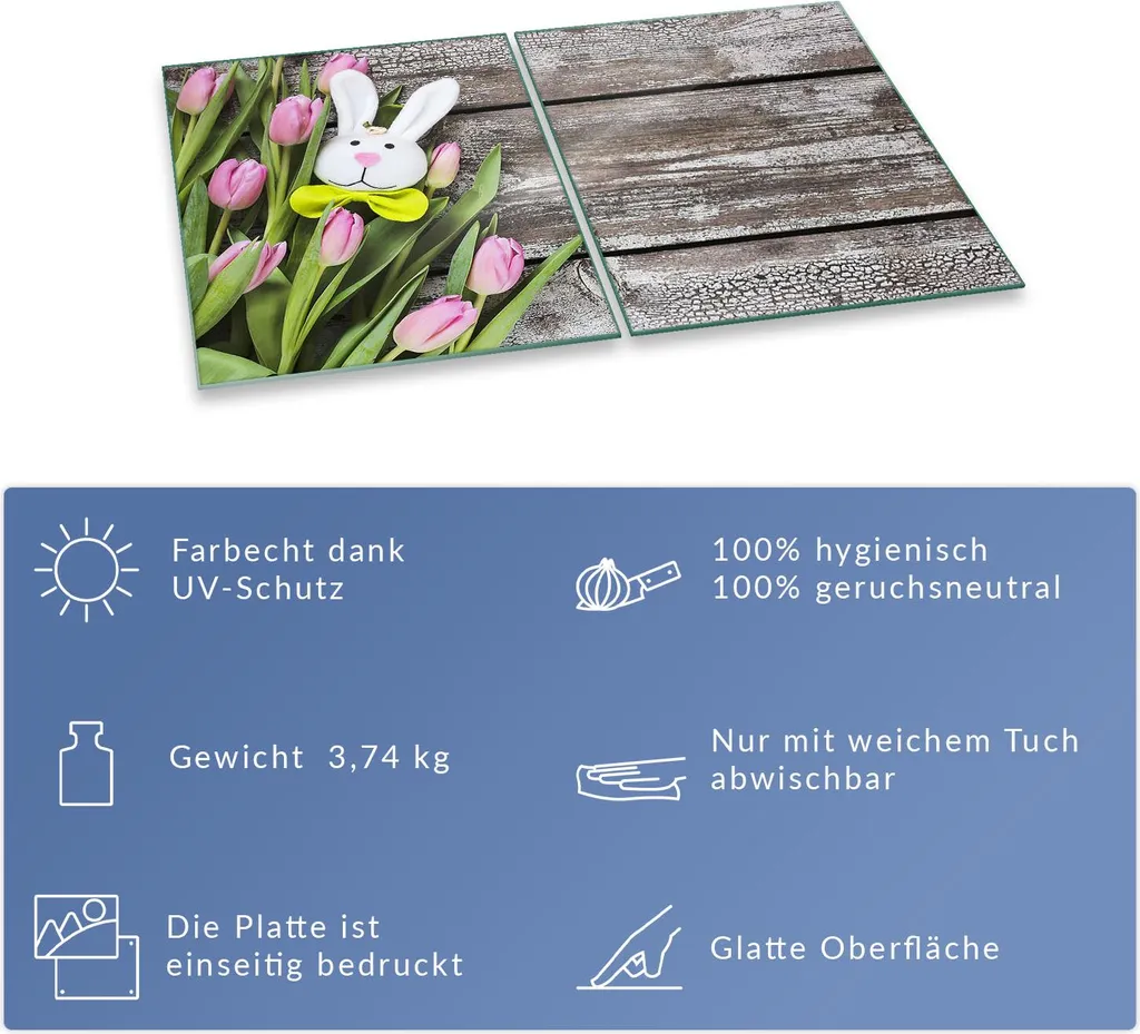 Piastra di copertura per piano cottura in ceramica 2 pezzi 2x40x52 fiori rosa copertura alzatina in vetro - 7