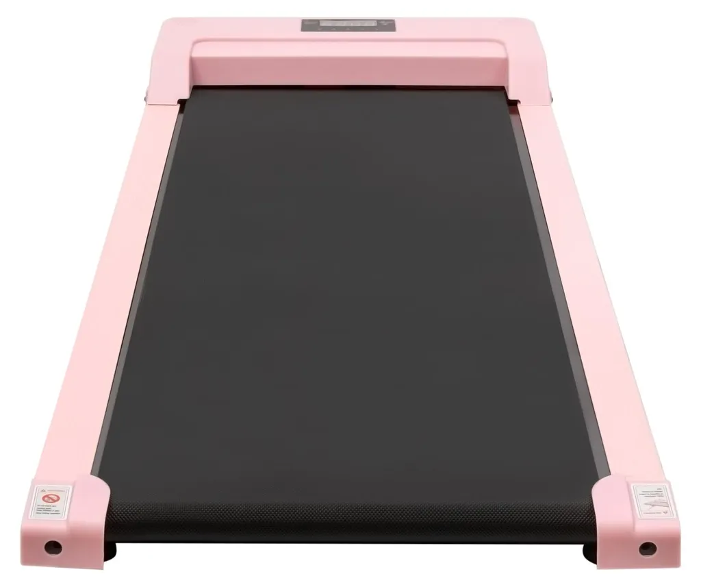 Tapis de course rose avec écran LED intelligent et capteurs de fréquence