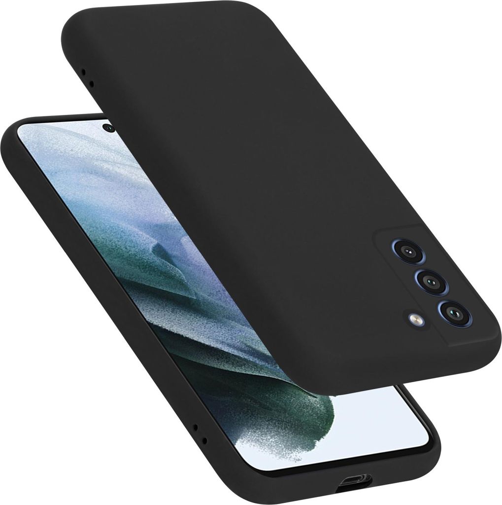 Cadorabo Schutzhülle für Samsung Galaxy S21 FE Hülle in Schwarz Handyhülle Case Cover TPU Etui