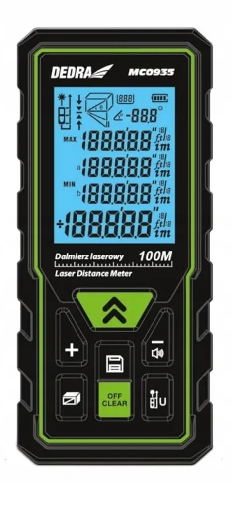 Télémètre Laser Maison 100M Dedra MC0935 pour Plan et Rénovation