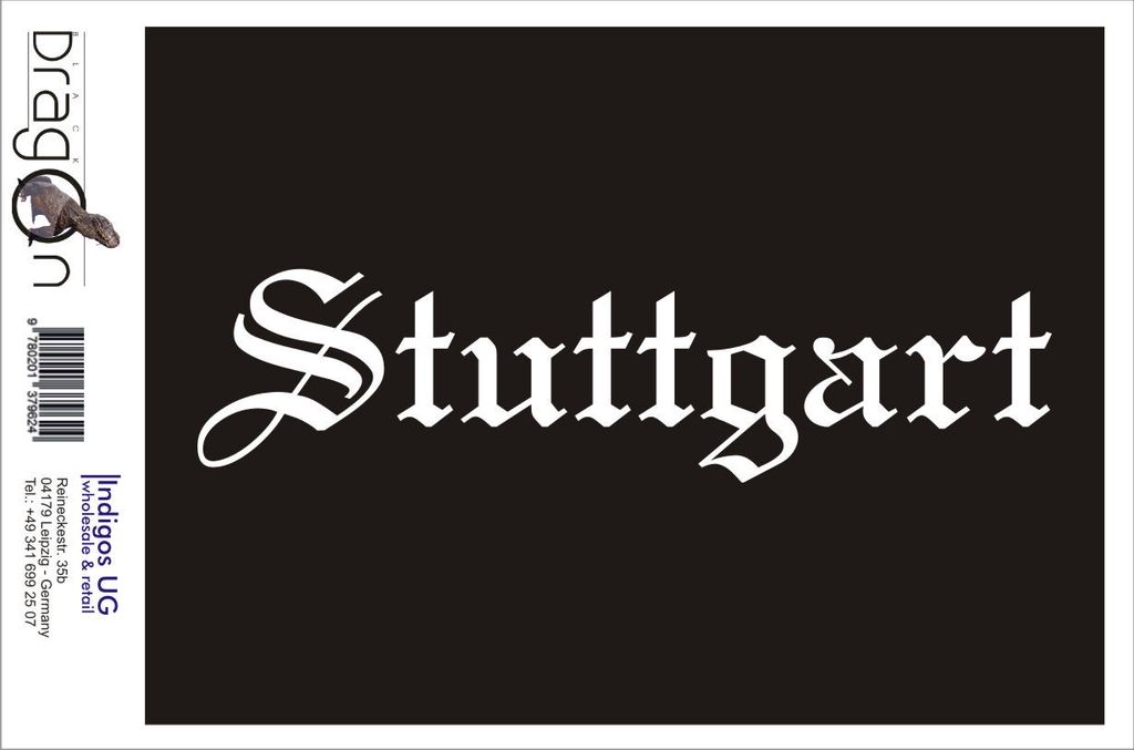Aufkleber / Autoaufkleber - JDM / Die cut / Auto / OEM - Stadt Stuttgart - 200x50mm pink - Heckscheibe / Heckscheibenaufkleber
