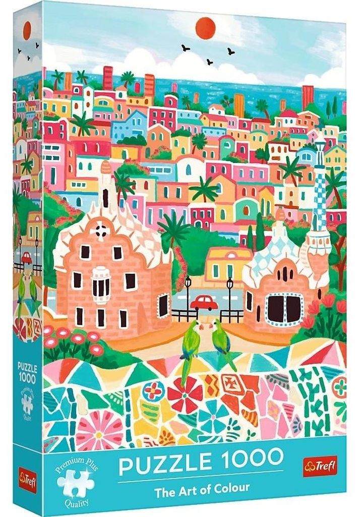 Trefl Puzzle Barcelona Spanien - buntes Puzzlespaß 1000 Teile