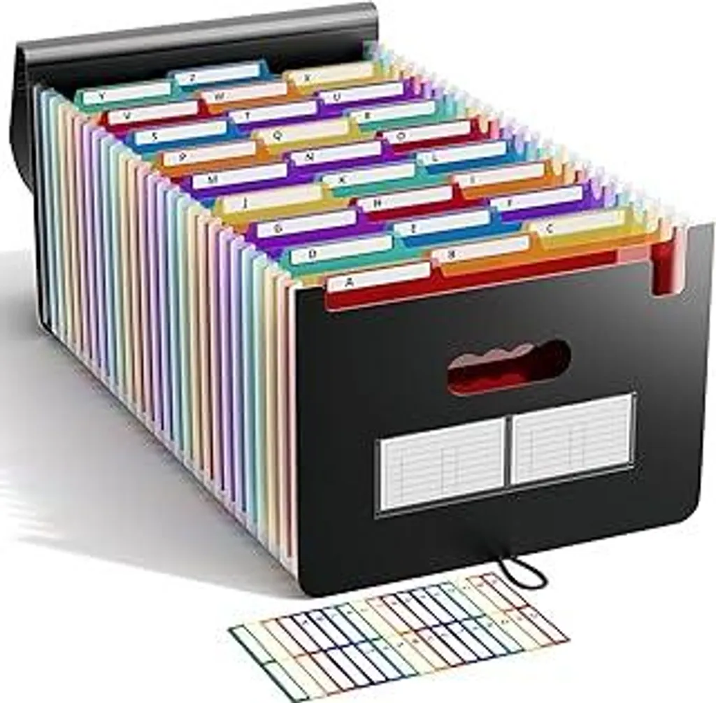 Cartella a Fisarmonica ABC life 26 Tasche - Porta Documenti Arcobaleno