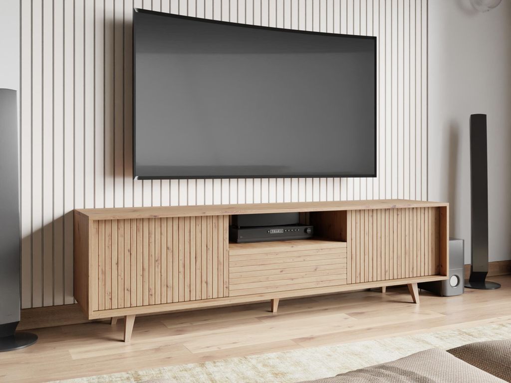 Široký stolek pod TV PRESIDIO - dub artisan Obrázek produktu 