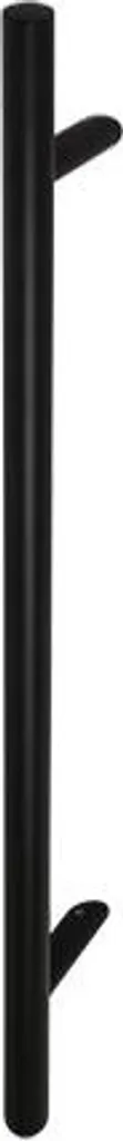Poignée inox noire Ø 32 mm inclinée à 45° avec entraxe 1200 mm et vis