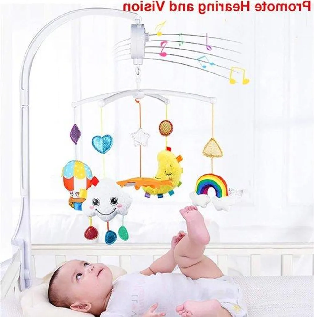 Mobile de lit bébé musical à suspendre - Support universel rotatif DIY