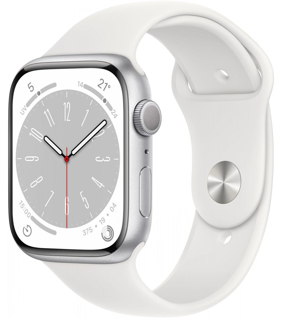 Apple Watch Series 8 OLED 45 mm Silber GPS