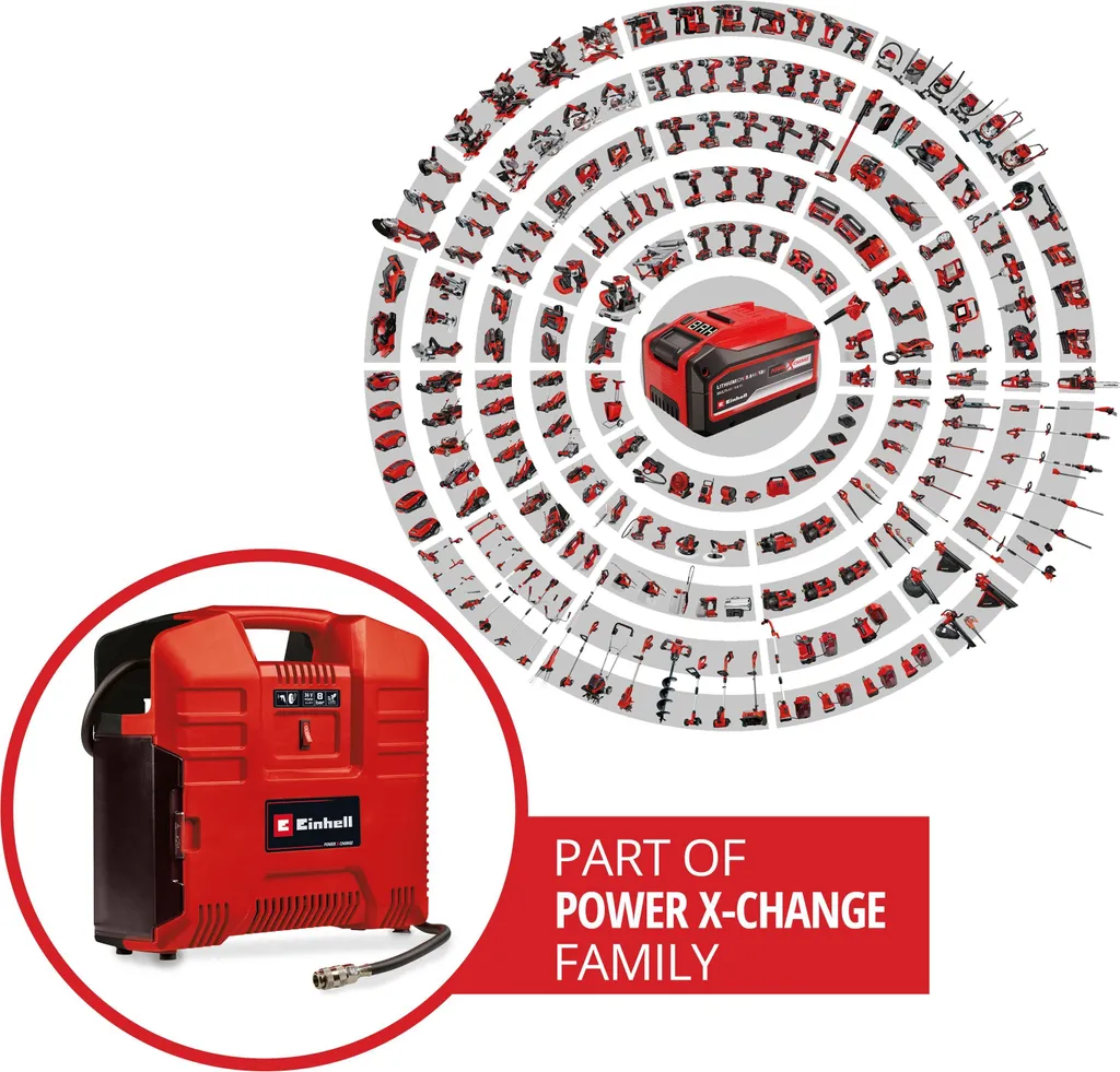 Compresseur portable Einhell sans fil pour gonfler pneu sans effort - 6