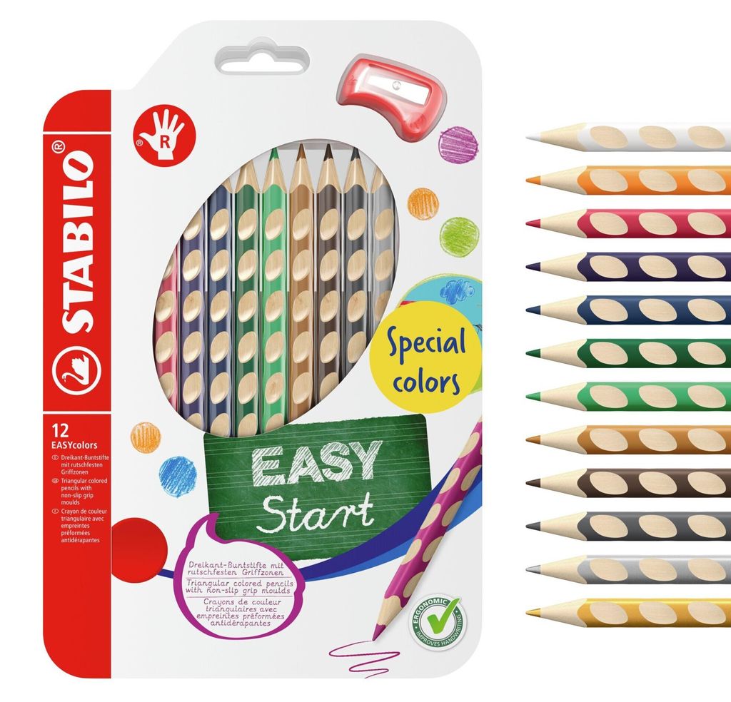 STABILO EASYcolors R, Modro fialová, Hnedá, Karmín, Obrázok produktu 