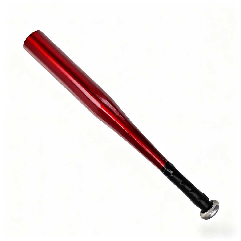 ZMH 50cm Kurzer Baseballschläger langlebiges Sportgerät für Outdoor Training praktische Außensportartikel zum Üben und Trainieren Rot