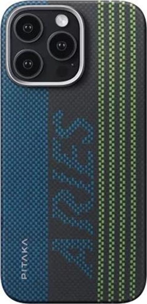 Pitaka MagEZ 5 Schutzhülle für iPhone 16 Pro Max Aries Tactile Woven, Phosphoreszierend