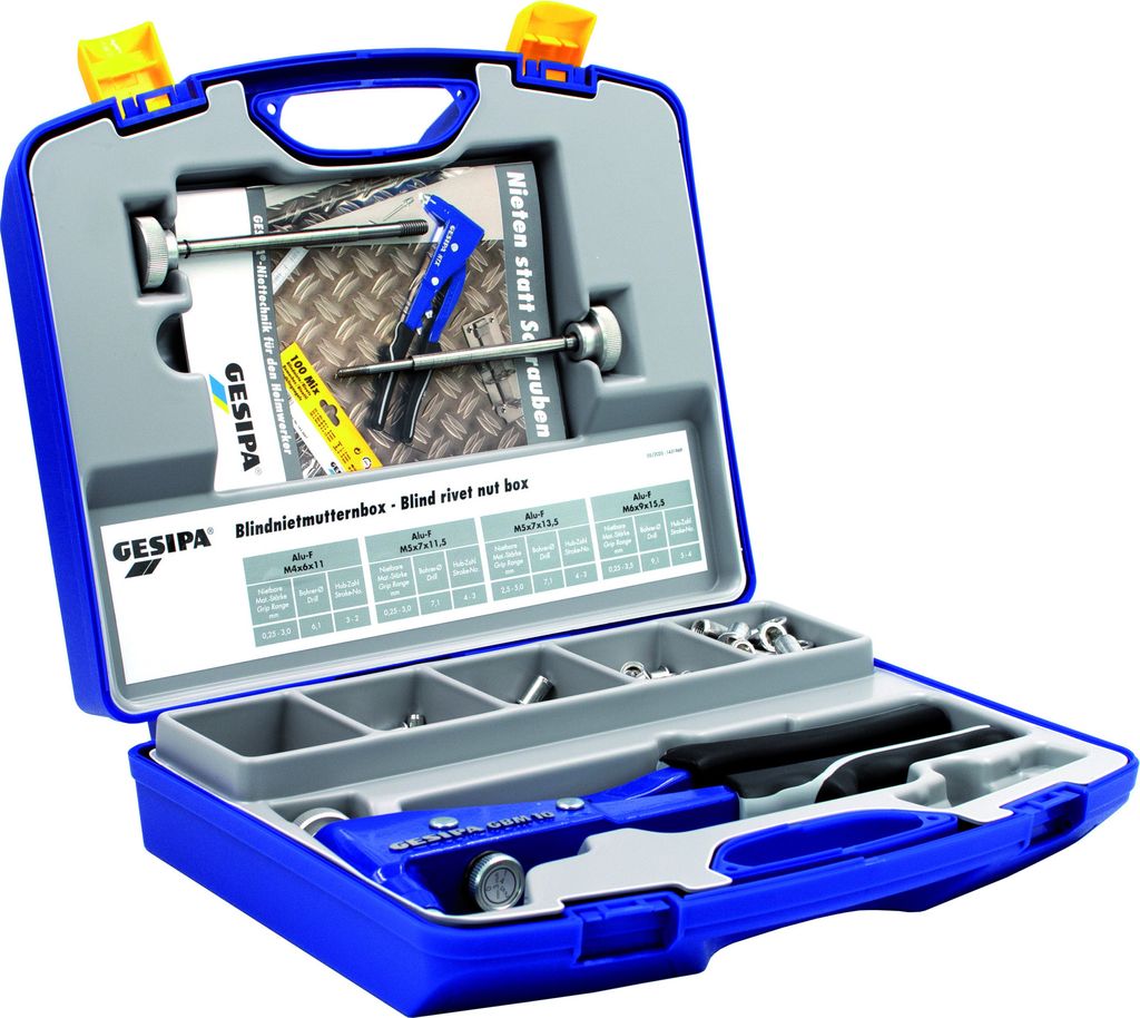 Set di dadi a rivetto cieco con GBM 10/ M4-M6 Gesipa | Immagine del prodotto 