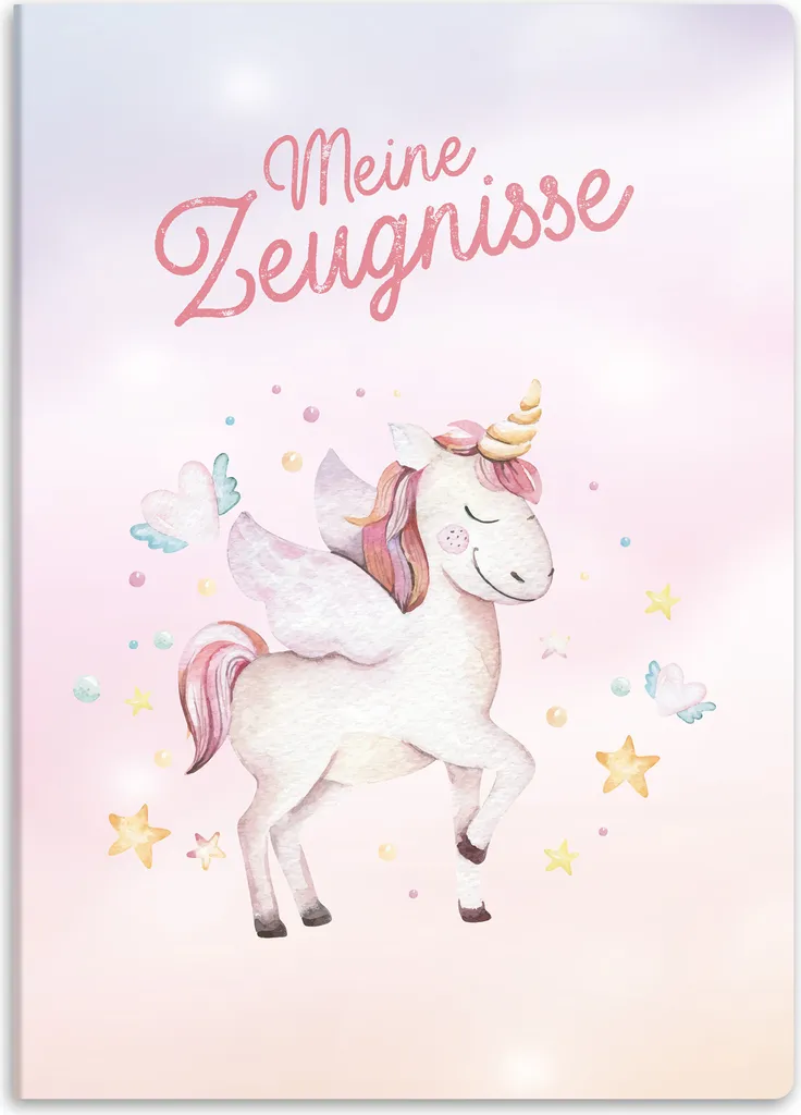 Pochette de rangement A4 Itenga pour certificats et diplômes Licorne