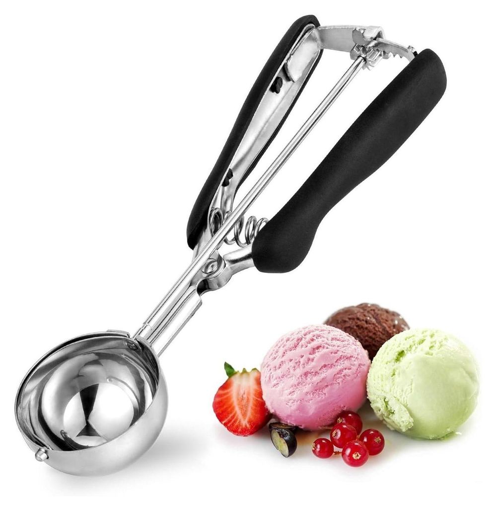 Eisportionierer Edelstahl 5cm mit Auslöser und Komfortgriff Produktbild 