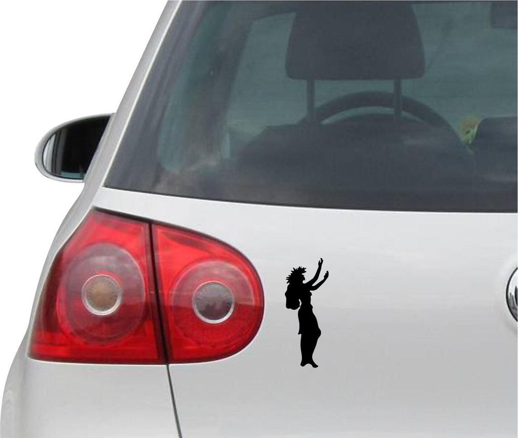 Aufkleber / Autoaufkleber - JDM - Die cut - HULA GIRL - Hawaiian Dancer - Auto, Truck, Notebook, Laptop - schwarz - 76mm x 190mm