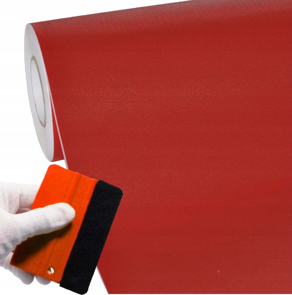 Solar Systems | Möbel-Folie DecoFlex SL0031 - 60x200 cm - Karminrot - Selbstklebend - Griffige Struktur