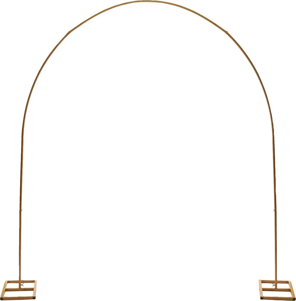 Support d'arc de mariage en fer doré Taille M structure robuste et stable